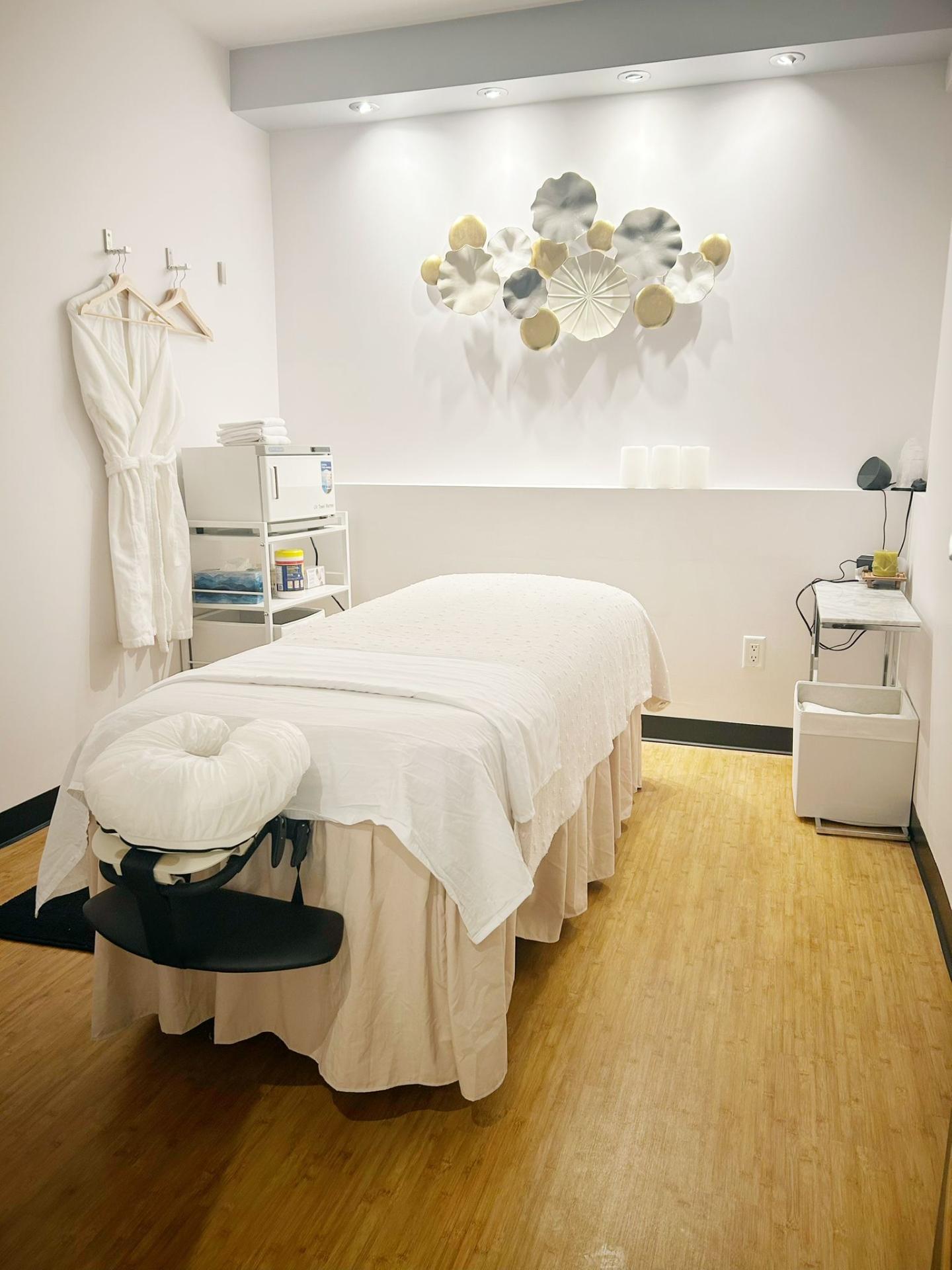 Luxurious spa treatment room